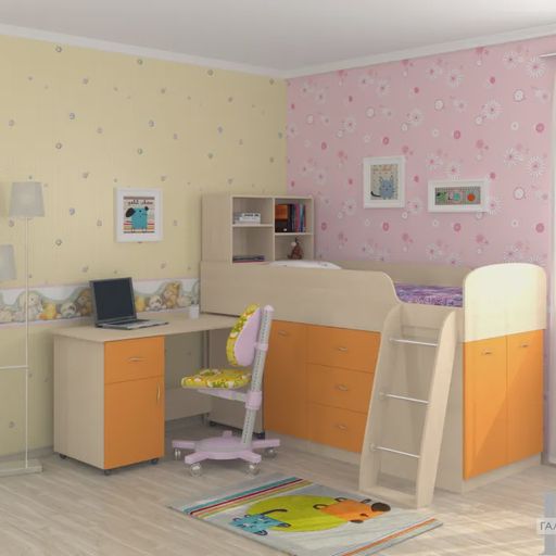 Кровать-чердак «Дюймовочка-1»